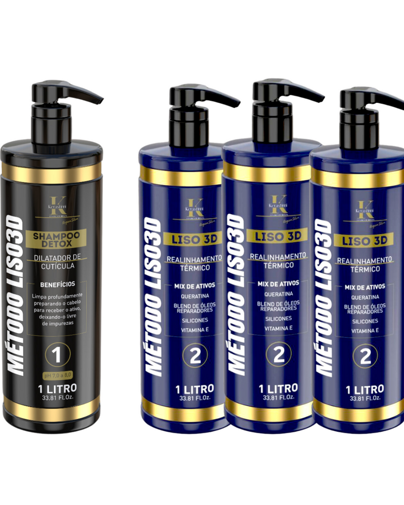3 Ativos Método 3D + 1 Shampoo Detox
