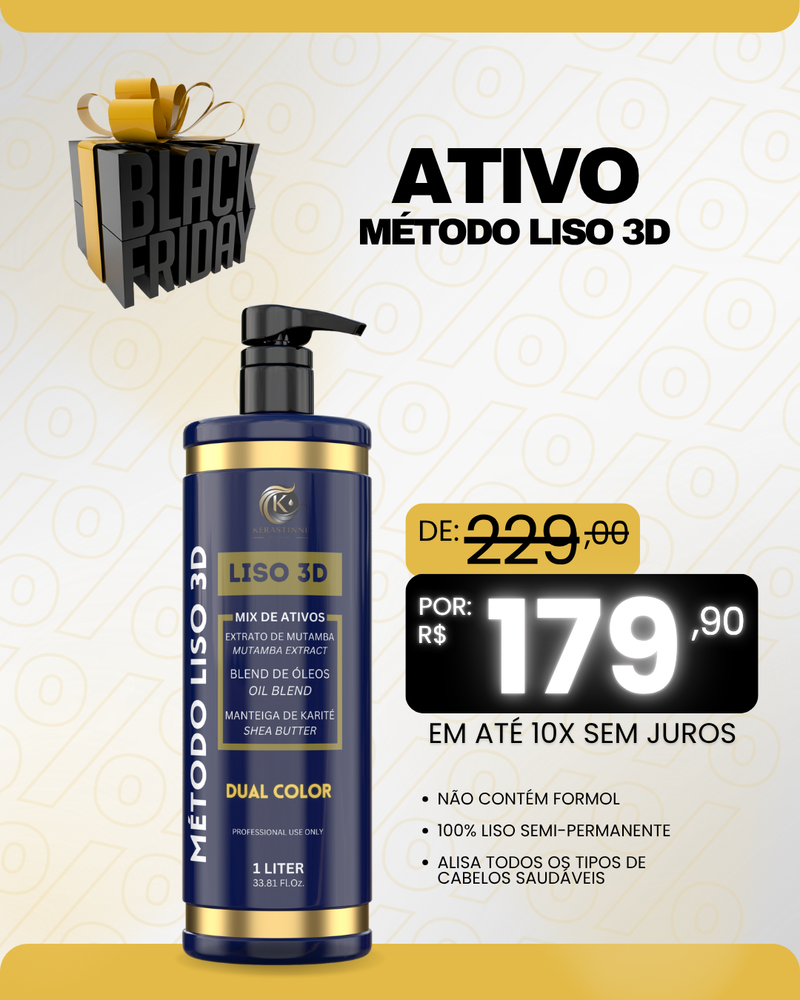 MÉTODO LISO 3D ATIVO SEM FORMOL