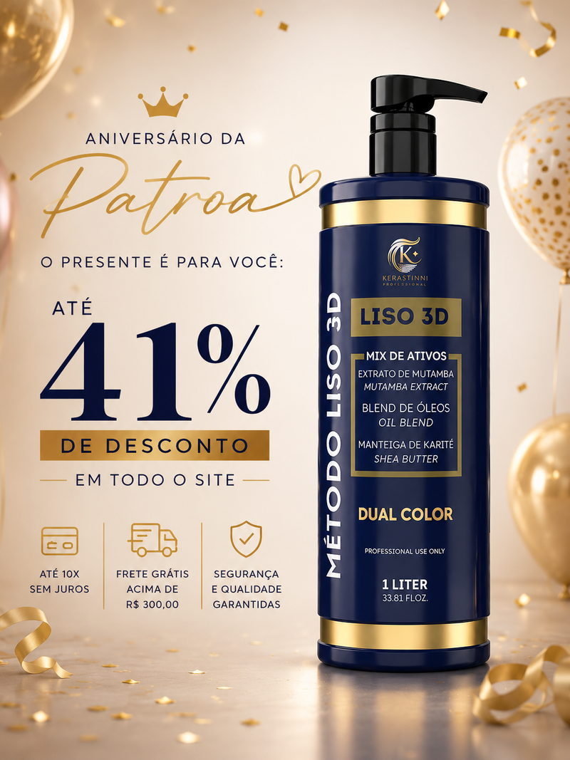 MÉTODO LISO 3D ATIVO SEM FORMOL