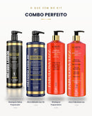 O que vem no Combo Perfeito: shampoo e ativo Método Liso 3D, shampoo e ativo Fabulosa Lizz
