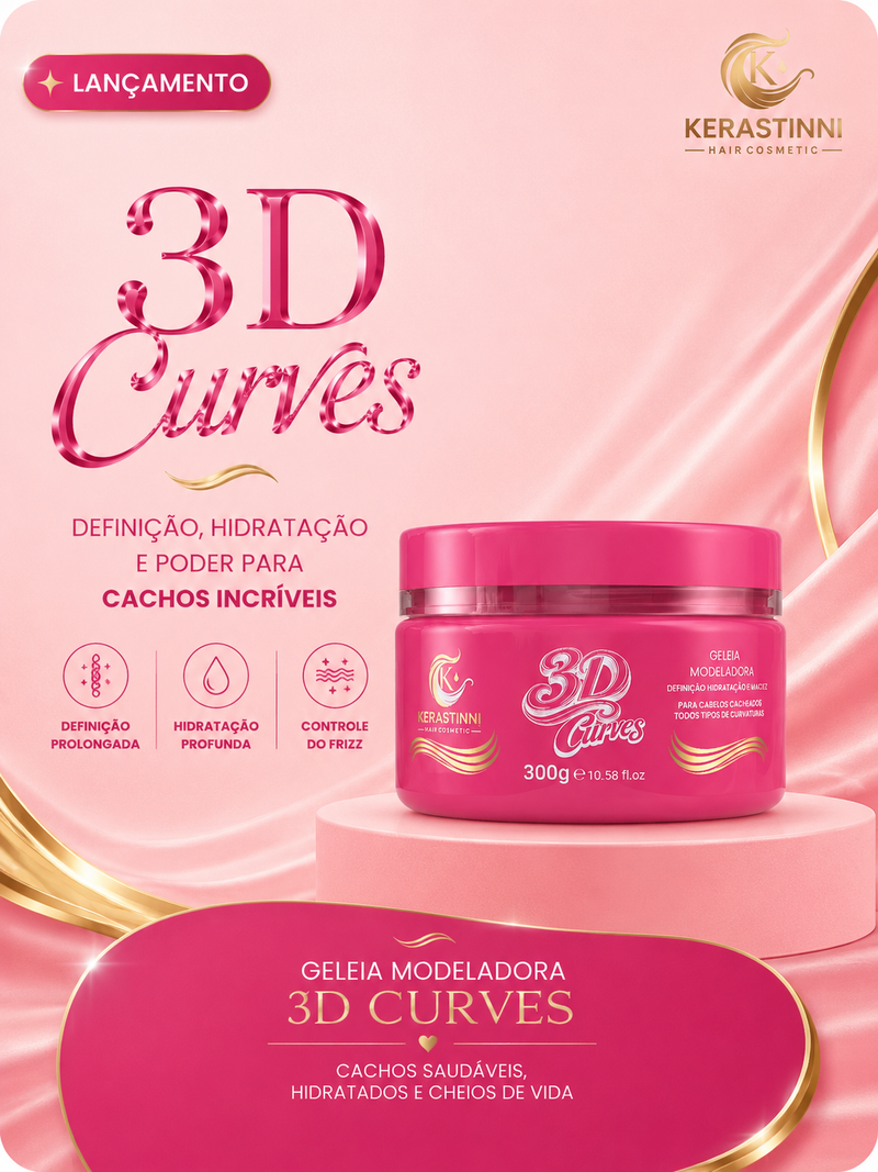 Geleia modeladora 3D Curves