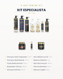O que vem no Kit Especialista Kerastinni: 10 produtos