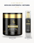 O que vem no combo: máscara Oleoterapia e óleo de Mutamba